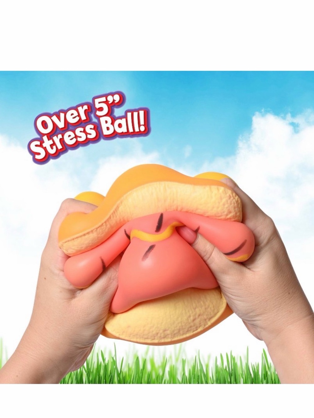 Sunny days Squeeezy hot dog squishy fidget toy